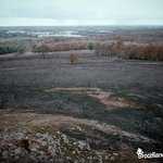Landes de Gurwan ravagées par l'incendie du 12 août 2022 en Brocéliande