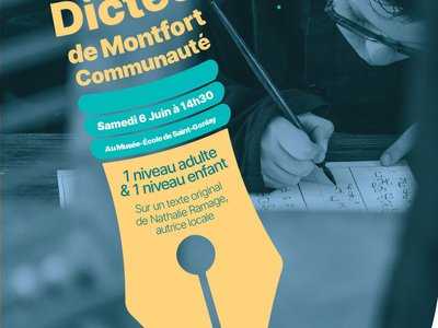 Affiche 2026 de la Dictée de Montfort Communauté