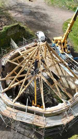 Charpente de la Fonderie des Forges de Paimpont