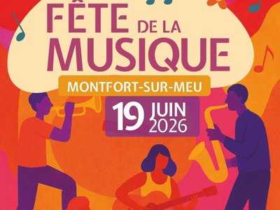 Affiche 2026 de la Fête de la Musique à Montfort-sur-Meu