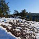 Neige sur le siège de Merlin dans le Val sans retour