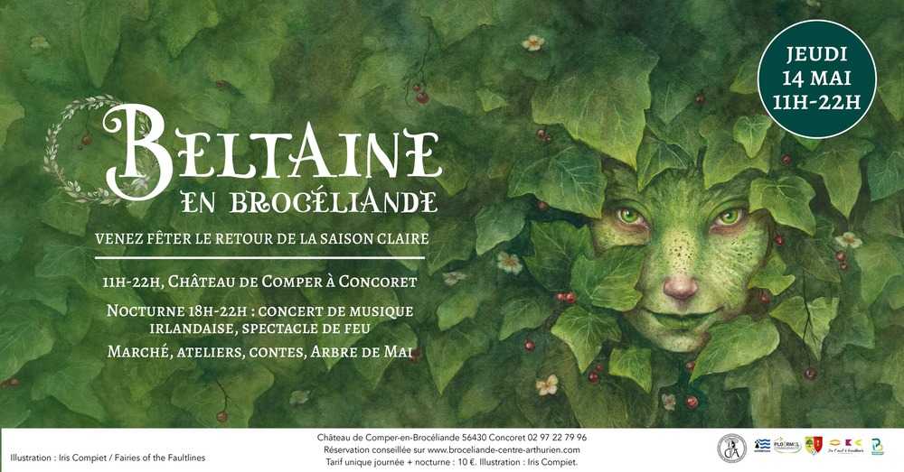 Bannière 2026 de Beltaine en Brocéliande