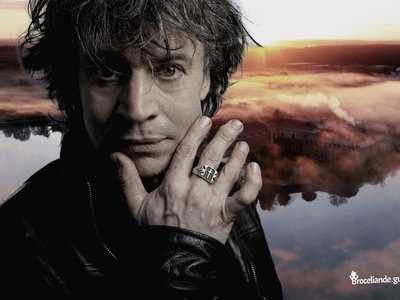 Denez Prigent à l'Abbaye de Paimpont