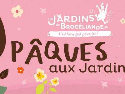 Bandeau Pâques aux Jardins de Brocéliande