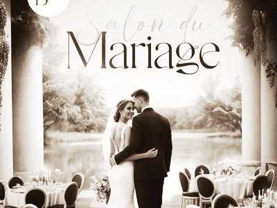 affiche salon mariage univers blanc 2024