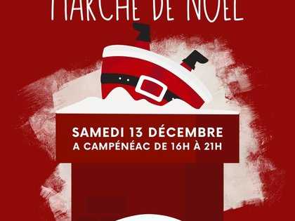 Affiche 2025 du Marché de Noël de Campénéac
