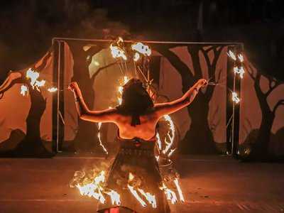 Tan Elleil Flammes éphémères / Spectacle de feu fantastique médiéval