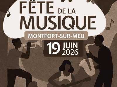 Affiche 2026 de la Fête de la Musique à Montfort-sur-Meu