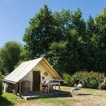 Tente bois/toile - Camping la Vallée du Ninian