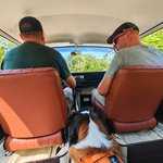 Vue intérieure du combi Volkswagen