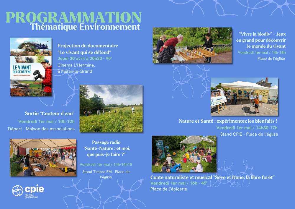 Programme Environnement du Marché du 1er mai 2026 à Concoret