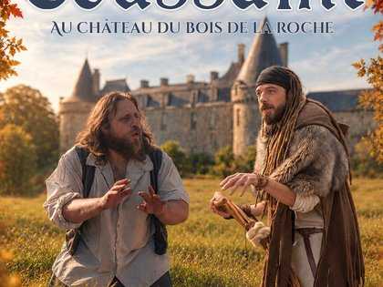 affiche Contes de la Toussaint au chateau du bois de la roche Brocéliande halloween 2026