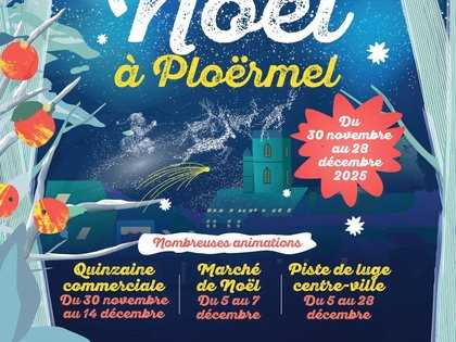 Affiche Marché de Noël 2025 à Ploërmel 
