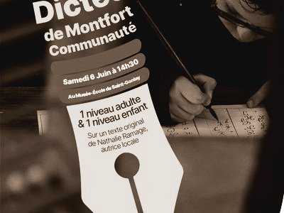 Affiche 2026 de la Dictée de Montfort Communauté