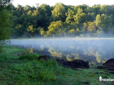 Etang du Pont Dom Jean au lever du jour