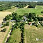 vue arienne du lieu-dit Tréblanc, Gîte de la Hulotte