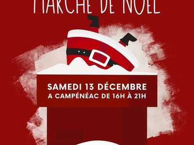 Affiche 2025 du Marché de Noël de Campénéac
