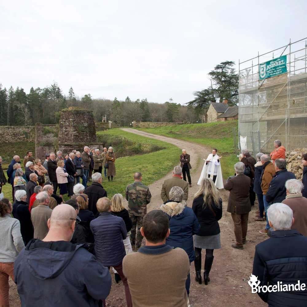Bénédiction du chantier de la Fonderie des Forges de Paimpont