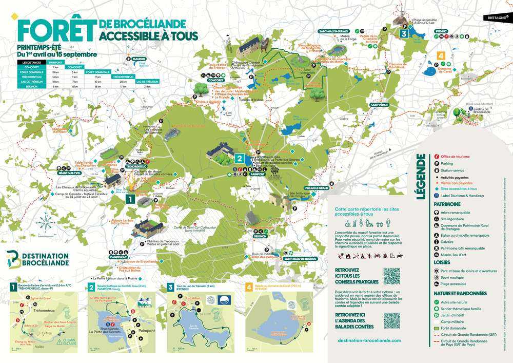 Carte de la forêt de Brocéliande accessible à tous