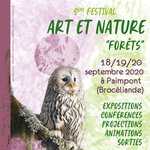 Affiche du Festival Art et Nature « Forêts » à Paimpont 2020