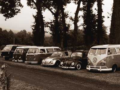 Rassemblement Volkswagen en Brocéliande au Camping le Val aux fées