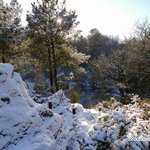 Neige au-dessus du Miroir aux fées dans le Val sans retour