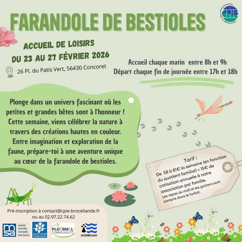 Accueil de loisirs du 23 au 27 février 2026 / CPIE Forêt de Brocéliande