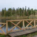 Nouvelle rambarde pour le pont sur le déversoir de l'étang des Forges (...)