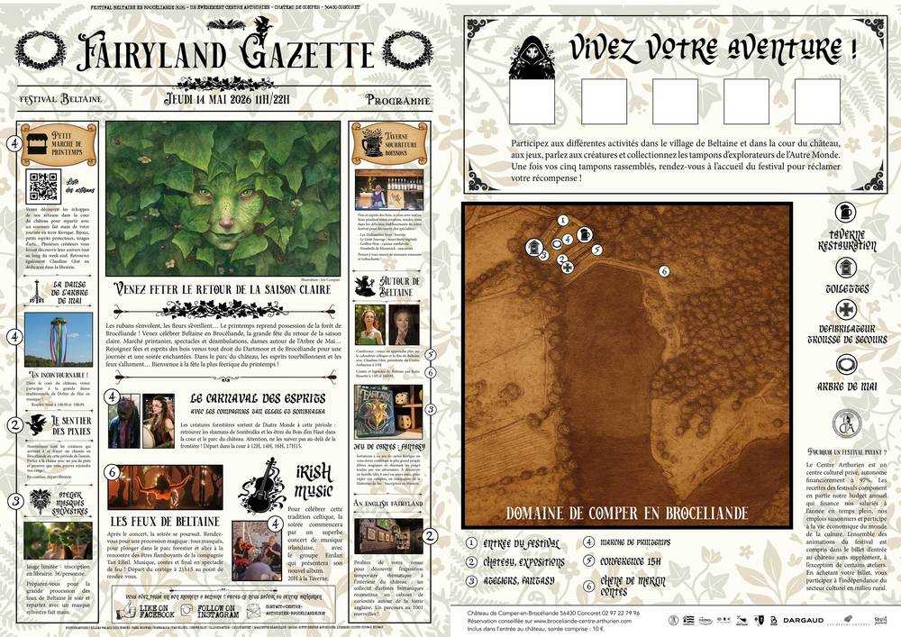 Programme du festival Beltaine en Brocéliande -- édition 2026