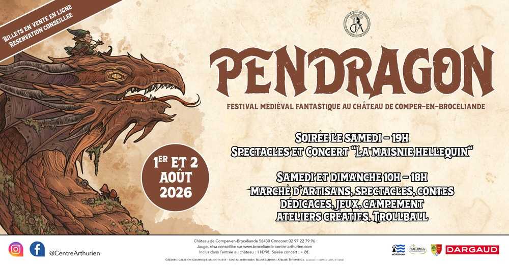 BANNIÈRE FESTIVAL PENDRAGON 2026