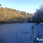 Neige et glace sur le Miroir aux fées dans le Val sans retour