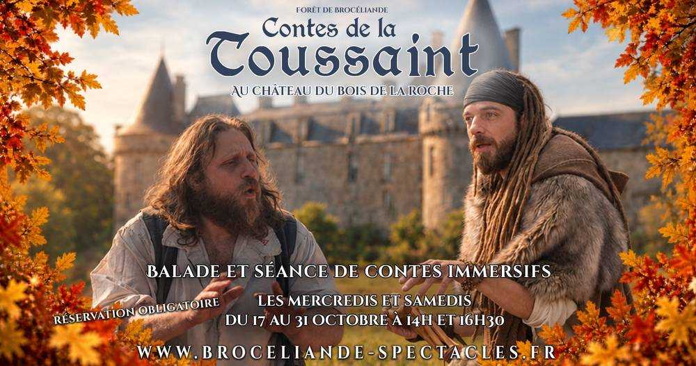 Banniere Contes de la Toussaint au chateau du bois de la roche - Brocéliande Halloween 2026